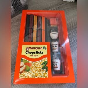 MAD Engine Maruchan 4 Chopsticks with 4 Toppers new and sealed